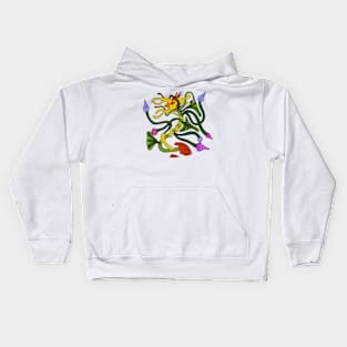 Phoenix plant with some flowers Kids Hoodie